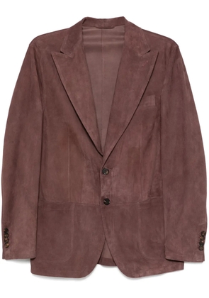 RIFUGIO suede blazer - Brown