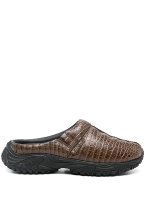 Martine Rose x Clarks Cur slippers - Brown