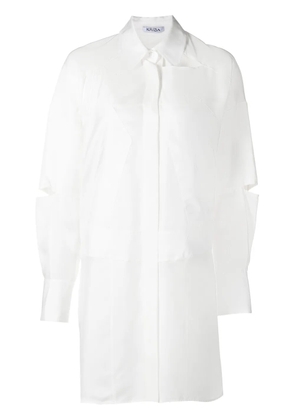 Krizia cut-out-detail shirt dress - White