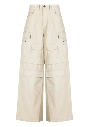 AMBUSH wide-leg cargo trousers - Neutrals
