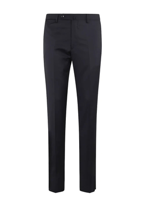 Tagliatore wool straight-leg trousers - Blue