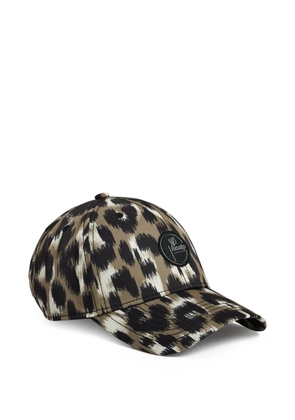 Fusalp leopard-print baseball cap - Brown