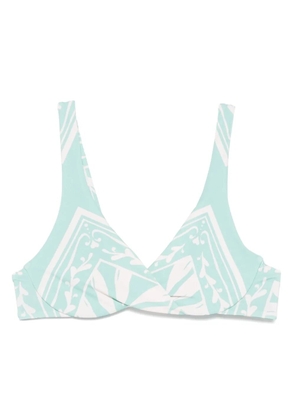 TWINSET printed bikini top - Green