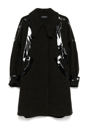 Kiko Kostadinov Dawn panelled coat - Black