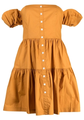 STAUD Elio off-shoulder dress - Orange