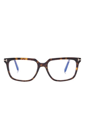 TOM FORD Eyewear rectangle-frame glasses - Brown