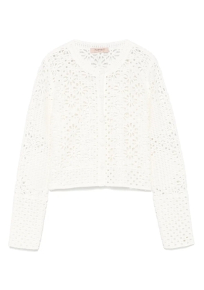 TWINSET open-knit cardigan - White