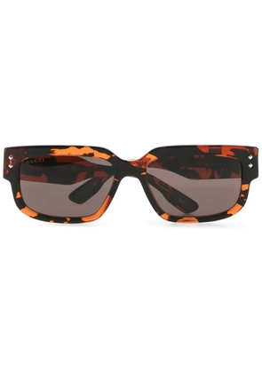 Gucci Eyewear square tinted sunglasses - Brown