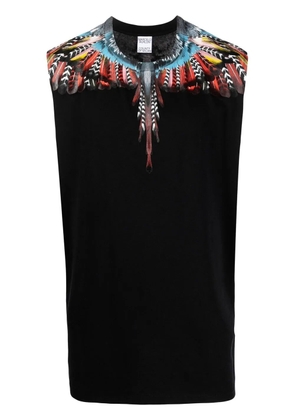 COUNTY OF MILAN Grizzly Wings sleeveless T-shirt - Black