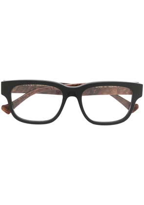 Gucci Eyewear logo-detail glasses - Black