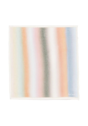 Paul Smith artist-stripe scarf - Neutrals