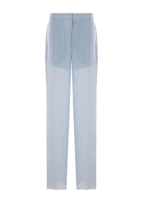 Blumarine semi-sheer trousers - Blue