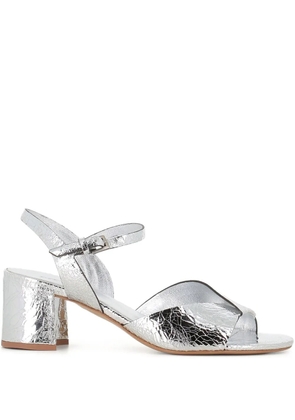 Del Carlo metallic-effect sandals - Silver