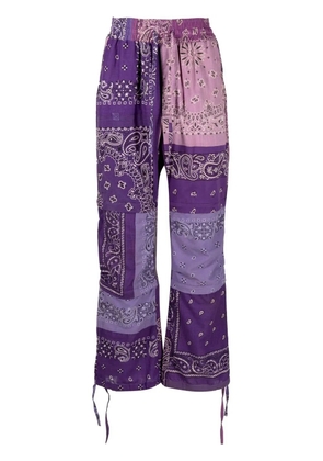 Readymade bandana-print straight trousers - Purple