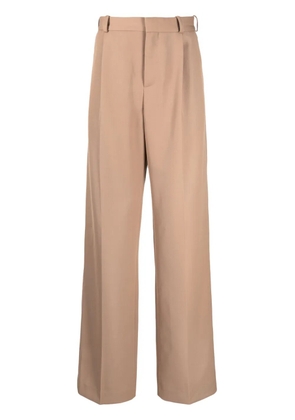 Botter pressed-crease wide-leg trousers - Brown