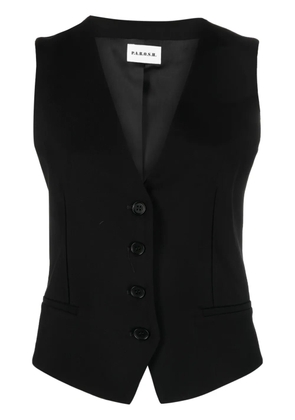 P.A.R.O.S.H. V-neck buttoned waistcoat - Black