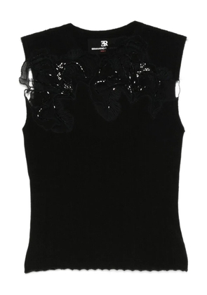 Ermanno Scervino embellished sleeveless blouse - Black