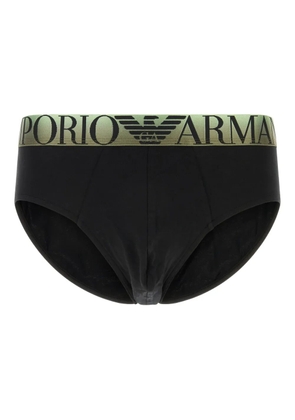 Emporio Armani stretch cotton briefs - Black