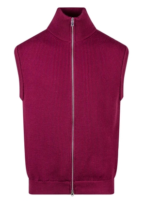 SEVEN GAUGE wool gilet - Red