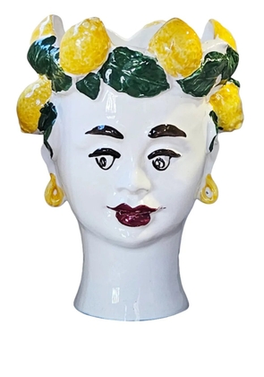 Les-Ottomans lemon-detail sculpture candle - White