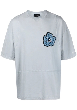 Mauna Kea logo-patch cotton T-Shirt - Blue