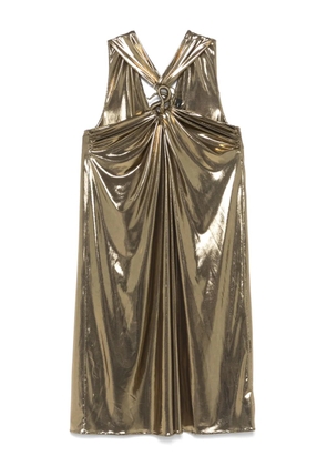 Barbara Bui metallic jersey dress - Gold