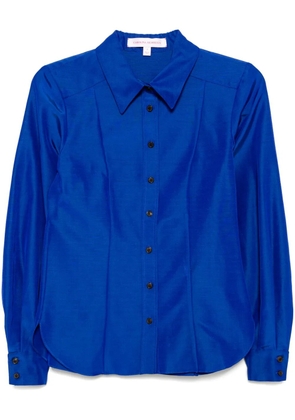 Carolina Herrera taffeta shirt - Blue