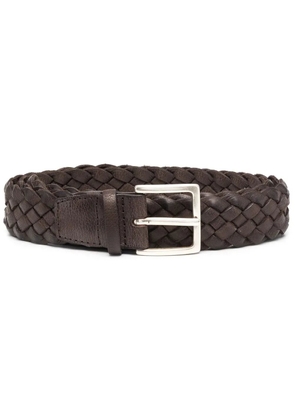 Orciani interwoven-design belt - Blue
