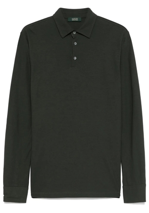 Zanone organic-cotton polo shirt - Green