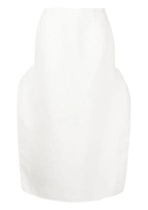 Maticevski Pureness Cut Away skirt - White