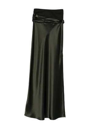 Nanushka Letto draped-detail maxi skirt - Green