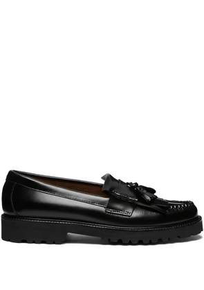 G.H. Bass & Co. Kiltie tassel-embellished platform loafers - Black