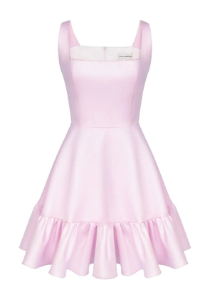POST MERIDIEM ruffle-hem mini dress - Pink