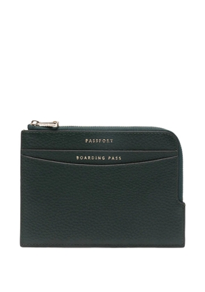 Aspinal Of London zipped travel cardholder - Green