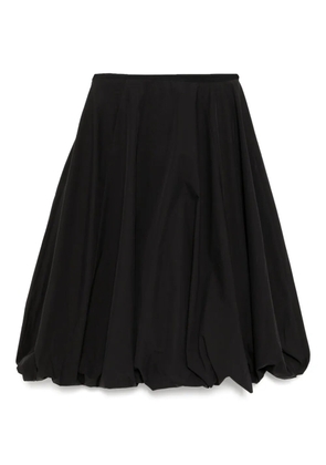 JNBY pleated asymmetric-hem skirt - Black