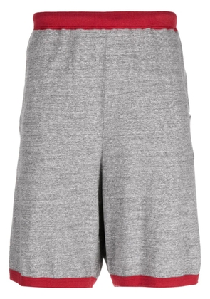Undercover elasticated-waist cotton track shorts - Grey