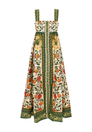 FARM Rio floral-print maxi dress - Green