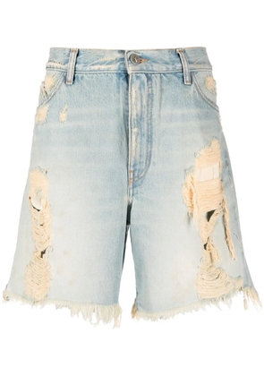 The Attico Eugenia denim shorts - Blue