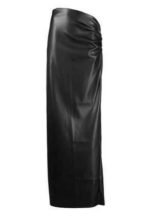 Atlein ruched-detailing high-waist skirt - Black