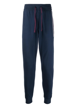 BOSS slim-fit cotton track pants - Blue