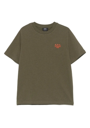 A.P.C. logo-print T-shirt - Green
