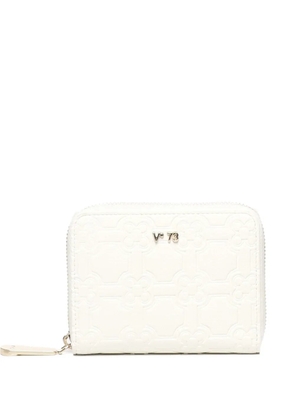 V°73 logo-lettering wallet - White