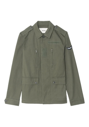 Zadig&Voltaire Kido skull-embroidered jacket - Green