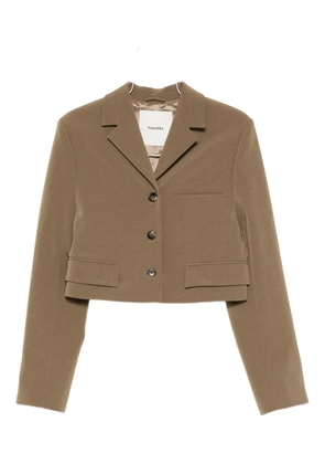 Nanushka three-button single-breasted blazer - Green