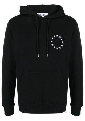 Études Studio logo-print long-sleeve hoodie - Black