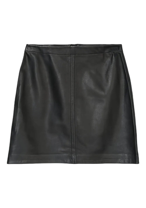 Marc O'Polo leather mini skirt - Black