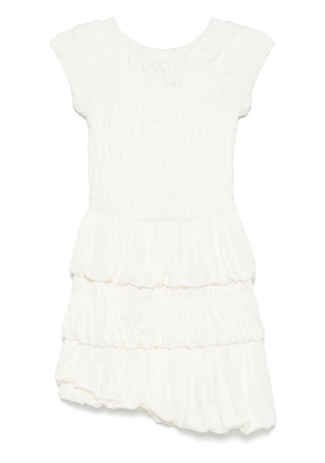 PNK shirred-panel mini dress - White