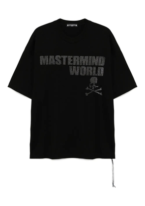 Mastermind World logo-print T-shirt - Black