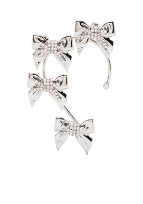Alessandra Rich bow-embellished ear cuff - Silver