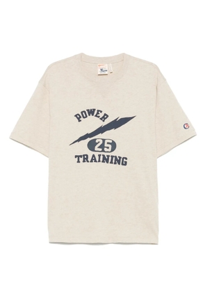 Champion slogan-print T-shirt - Neutrals